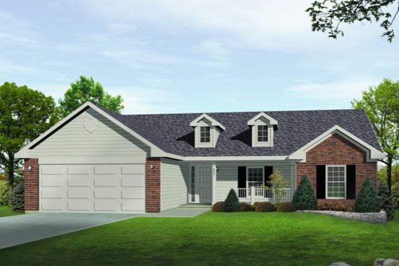 Dream House Plan - Ranch Exterior - Front Elevation Plan #22-522