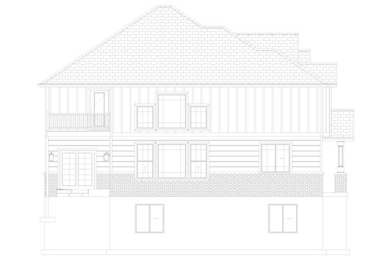 Exterior - Other Elevation 1 for Farmhouse House Plan #1060-241 - 4 bed, 3.5 bath