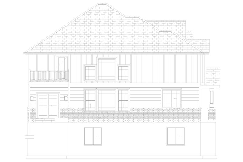 Dream House Plan - Exterior - Other Elevation 1 for Farmhouse House Plan #1060-241 - 4 bed, 3.5 bath