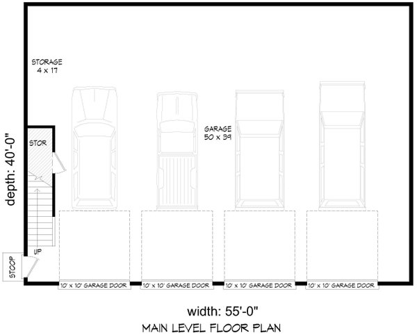 House Blueprint - Colonial Floor Plan - Main Floor Plan #932-1148