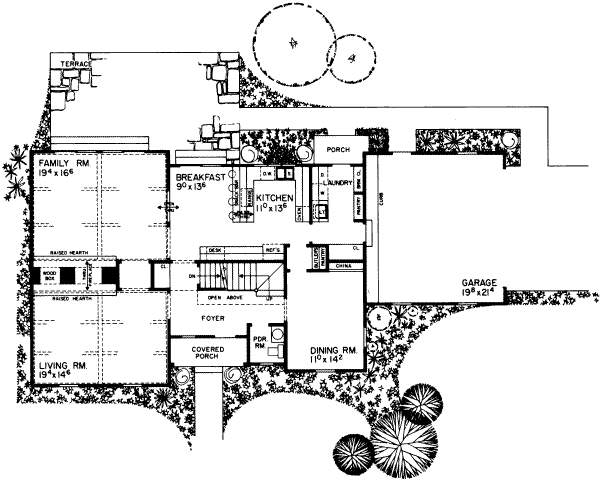 Dream House Plan - Country Floor Plan - Main Floor Plan #72-352