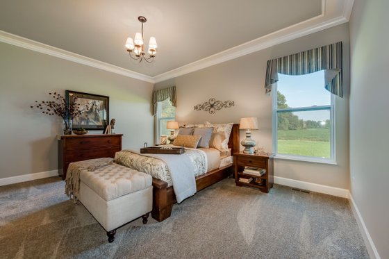 Interior - Master Bedroom for Craftsman House Plan #20-2154 - 3 bed, 2.5 bath