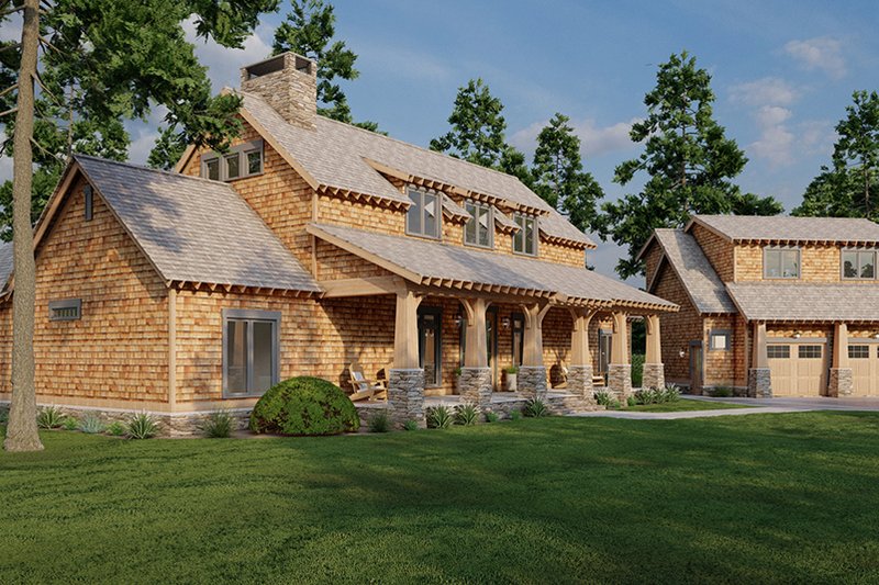 Dream House Plan - Exterior - Front Elevation 5 for Craftsman House Plan #17-2480 - 5 bed, 4 bath
