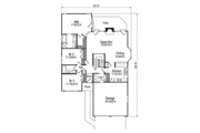 European Style House Plan - 3 Beds 2 Baths 1516 Sq/Ft Plan #57-168 