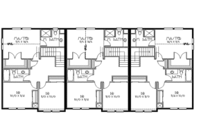 Floor Plan - Upper Floor for Craftsman House Plan #423-8 - 3 bed, 2.5 bath