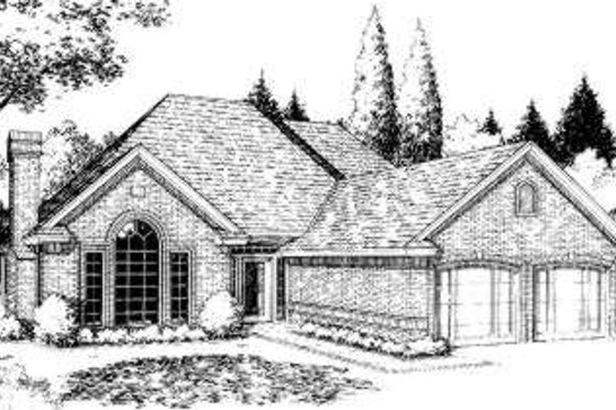 Exterior - Front Elevation for Traditional House Plan #310-152 - 3 bed, 2.5 bath