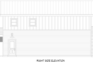 Exterior - Other Elevation 2 for Farmhouse House Plan #932-1055 - 1 bed, 1 bath
