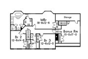 Colonial Style House Plan - 3 Beds 2.5 Baths 2498 Sq/Ft Plan #57-704 