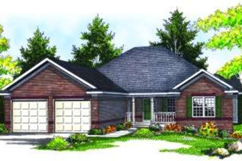 Home Plan - Ranch Exterior - Front Elevation Plan #70-817