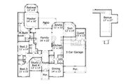 European Style House Plan - 4 Beds 2.5 Baths 2953 Sq/Ft Plan #411-283 