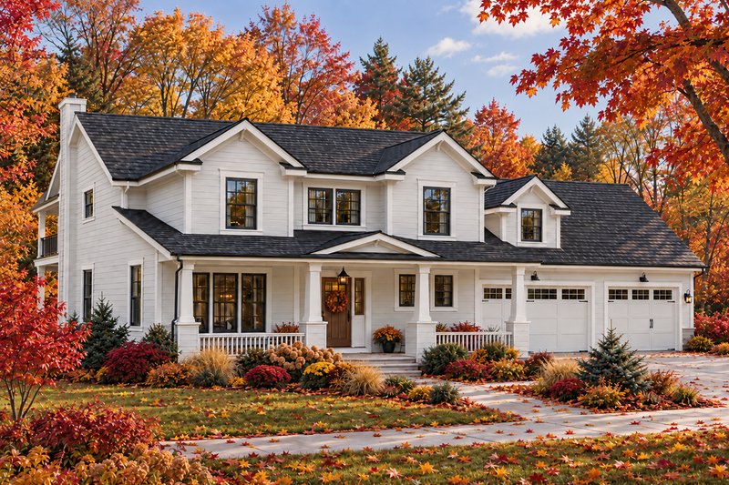 Dream House Plan - Exterior - Front Elevation 3 for Traditional House Plan #124-627 - 3 bed, 2.5 bath