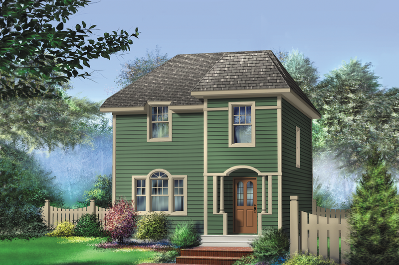 Country Style House Plan - 3 Beds 1 Baths 1264 Sq/Ft Plan #25-4728