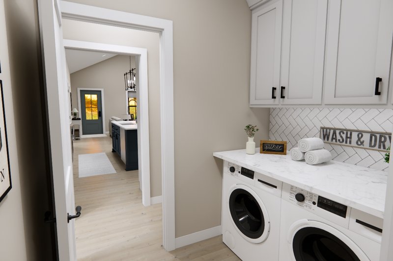 Dream House Plan - Interior - Laundry for Farmhouse House Plan #51-1483 - 2 bed, 2 bath