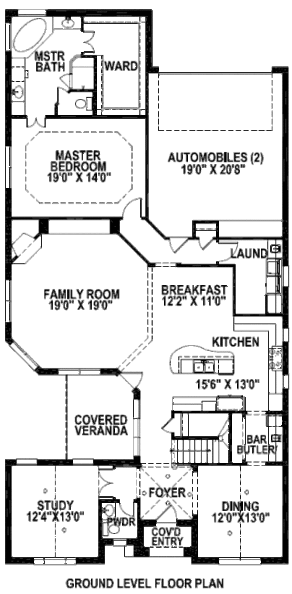 European Floor Plan - Main Floor Plan #141-242