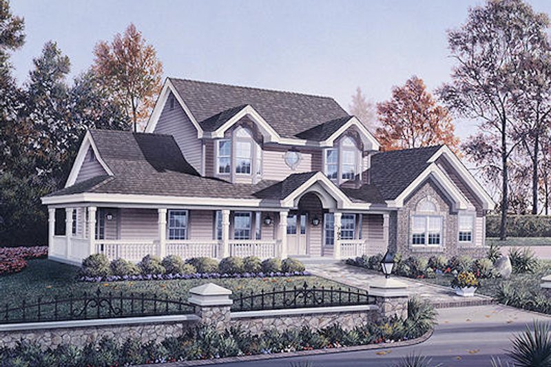 Home Plan - Traditional Exterior - Front Elevation Plan #57-306