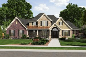 Traditional Exterior - Front Elevation Plan #46-522