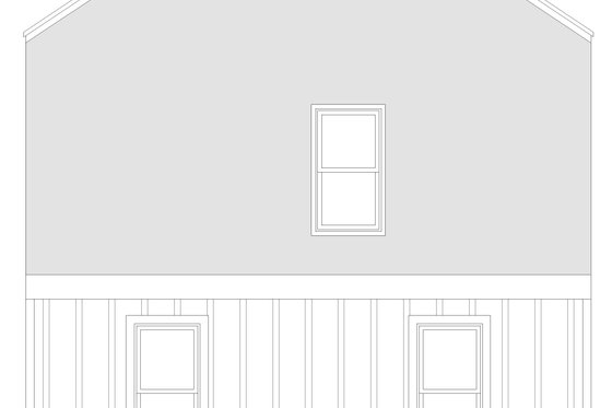 Exterior - Rear Elevation for Contemporary House Plan #932-1329 - 2 bed, 1.5 bath