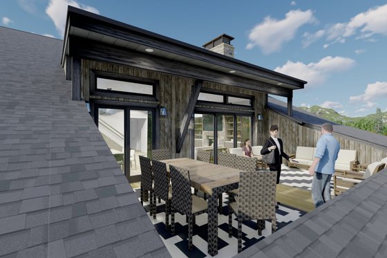 Exterior - Outdoor Living 1 for Country House Plan #1069-32 - 4 bed, 3 bath