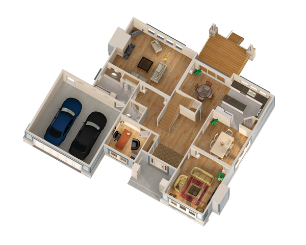 Traditional Floor Plan - Main Floor Plan #25-4629
