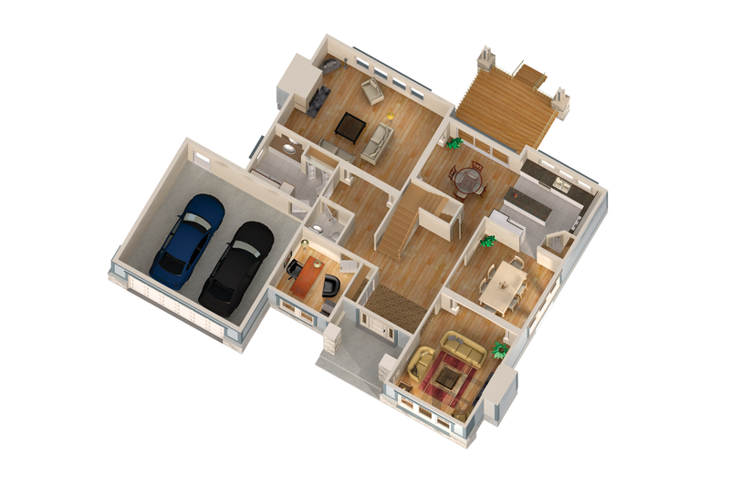 Dream House Plan - Floor Plan - Main Floor 1 for Traditional House Plan #25-4629 - 4 bed, 4 bath