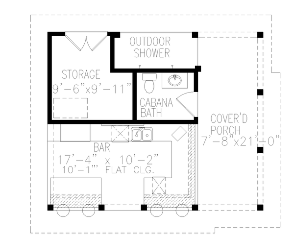 Modern Floor Plan - Main Floor Plan #54-578