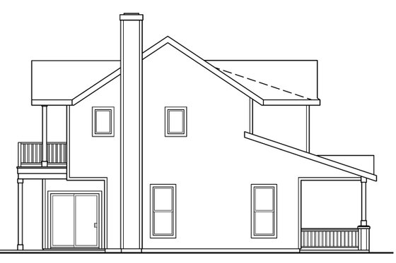 Exterior - Other Elevation for Traditional House Plan #124-627 - 3 bed, 2.5 bath
