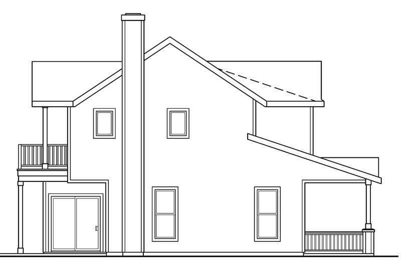 Home Plan - Exterior - Other Elevation for Traditional House Plan #124-627 - 3 bed, 2.5 bath