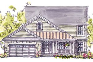 Country Exterior - Front Elevation Plan #20-247