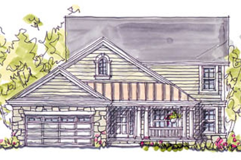 Country Style House Plan - 4 Beds 4 Baths 2593 Sq/Ft Plan #20-247
