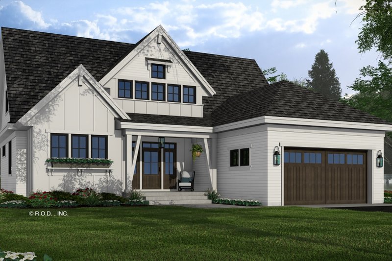 Farmhouse Style House Plan - 4 Beds 3.5 Baths 2588 Sq/Ft Plan #51-1303