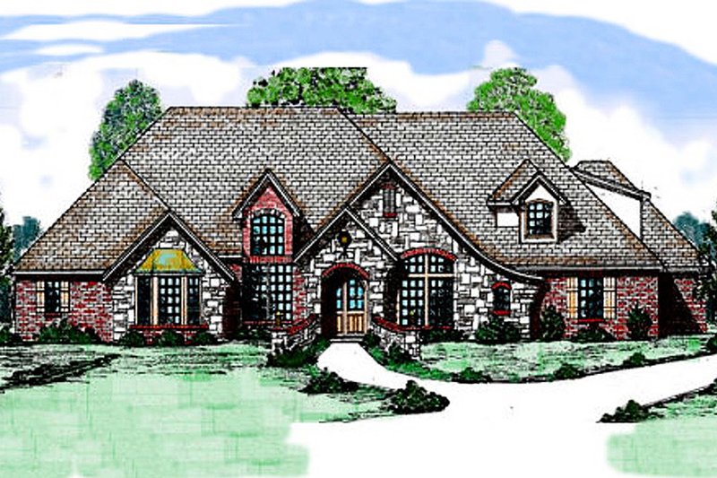 Dream House Plan - Rendering Front 