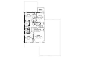 Floor Plan - Upper Floor for Cottage House Plan #938-89 - 5 bed, 4 bath