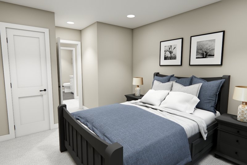 Architectural House Design - Interior - Bedroom for Farmhouse House Plan #51-1404 - 3 bed, 2 bath