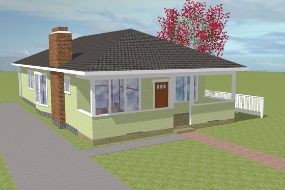Photo for Bungalow House Plan #423-55 - 3 bed, 2 bath