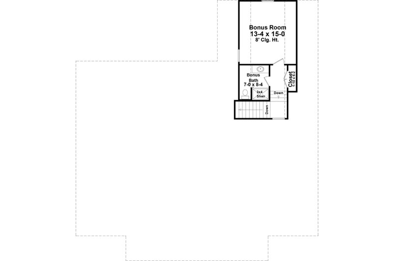 Home Plan - Floor Plan - Upper Floor for Farmhouse House Plan #21-495 - 3 bed, 3 bath