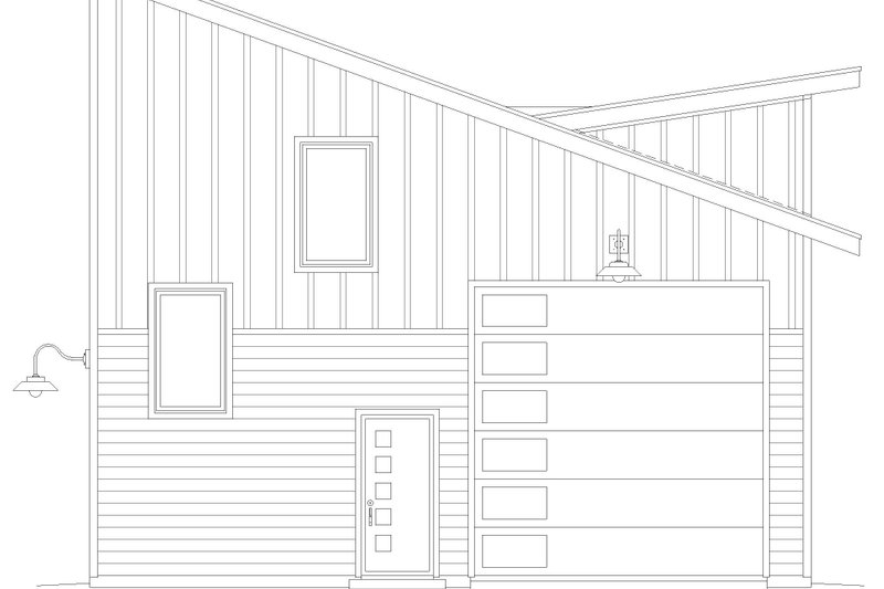 Home Plan - Exterior - Front Elevation 3 for Contemporary House Plan #932-1010, 0 bath