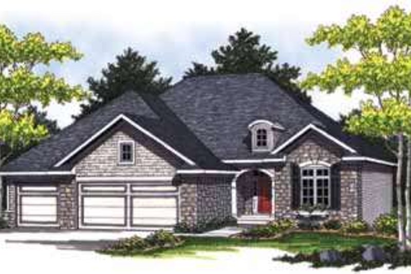 Architectural House Design - Traditional Exterior - Front Elevation Plan #70-834
