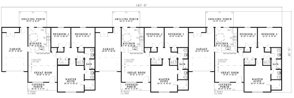 Ranch Floor Plan - Main Floor Plan #17-590