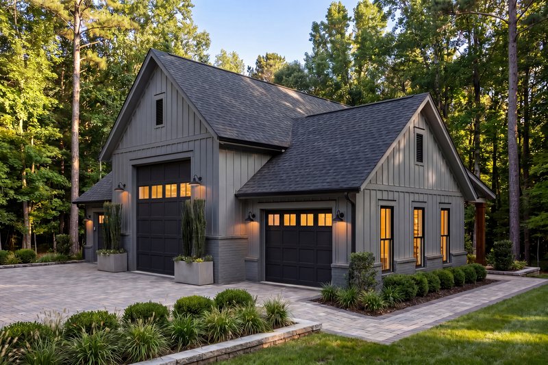House Blueprint - Exterior - Front Elevation 7 for Farmhouse House Plan #430-431, 0 bath