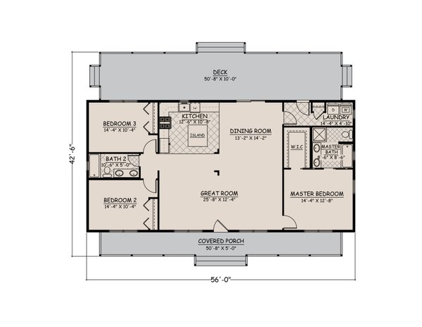 House Plan Design - Country Floor Plan - Main Floor Plan #1082-8