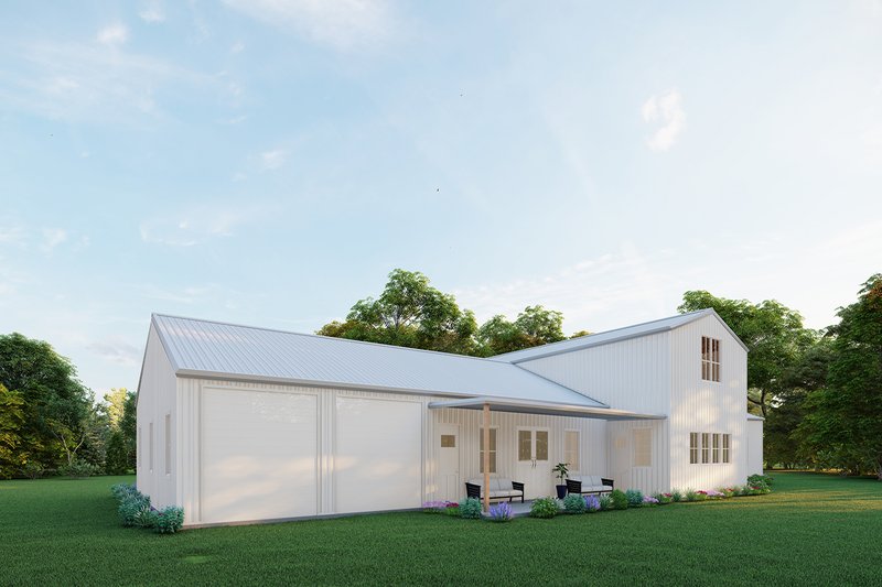 Architectural House Design - Exterior - Other Elevation 3 for Barndominium House Plan #1107-30 - 3 bed, 3.5 bath