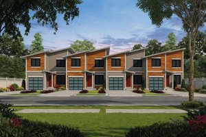 Exterior - Front Elevation for Contemporary House Plan #20-2464 - 12 bed, 12.5 bath