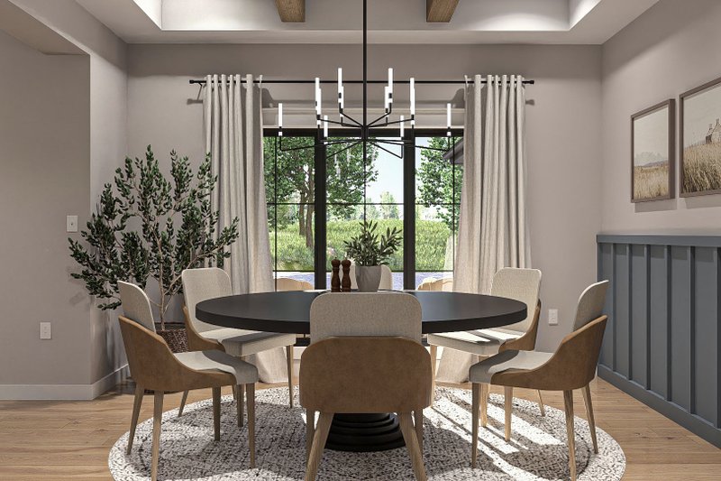 House Design - Interior - Dining Room for Modern House Plan #455-398 - 4 bed, 4.5 bath