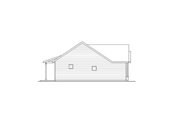 Exterior - Other Elevation for Ranch House Plan #124-1209 - 3 bed, 2 bath