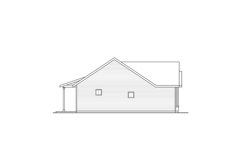 Home Plan - Exterior - Other Elevation for Ranch House Plan #124-1209 - 3 bed, 2 bath