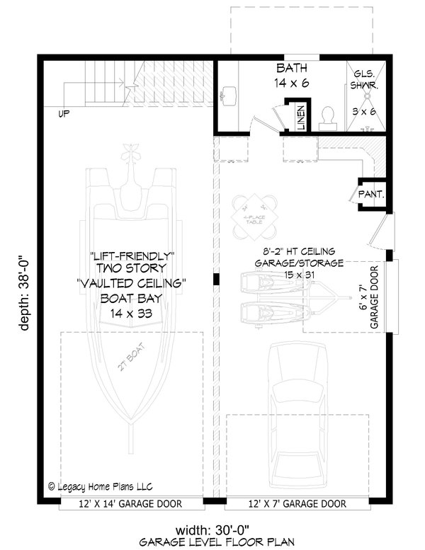 Contemporary Floor Plan - Main Floor Plan #932-712