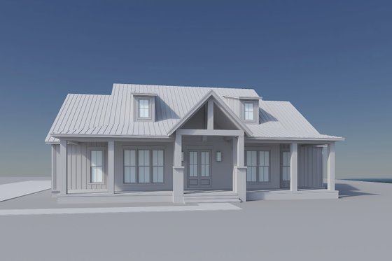 Exterior - Front Elevation 6 for Farmhouse House Plan #430-422 - 3 bed, 2.5 bath