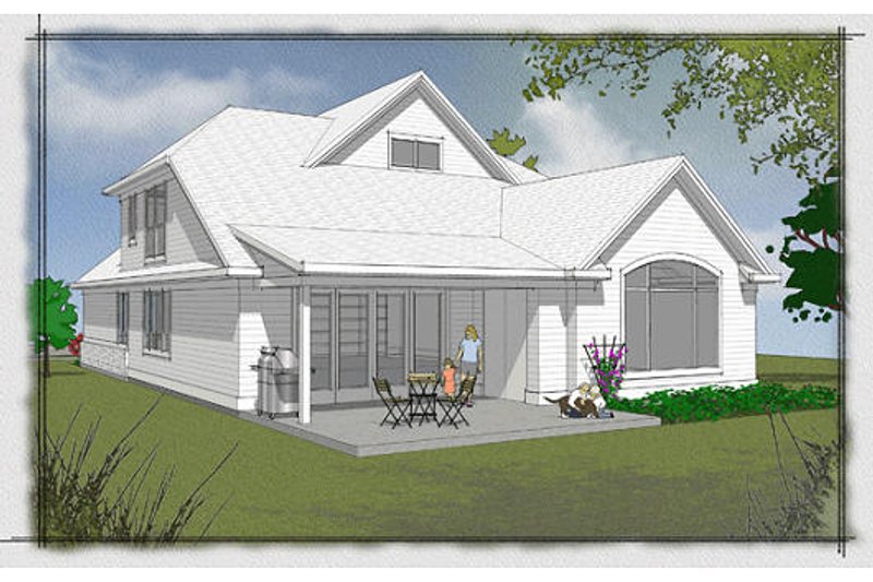 Home Plan - Exterior - Rear Elevation for Traditional House Plan #48-502 - 4 bed, 2.5 bath