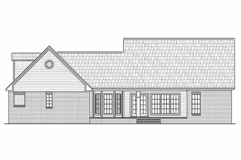 House Plan Design - Exterior - Rear Elevation for Country House Plan #21-287 - 4 bed, 3 bath