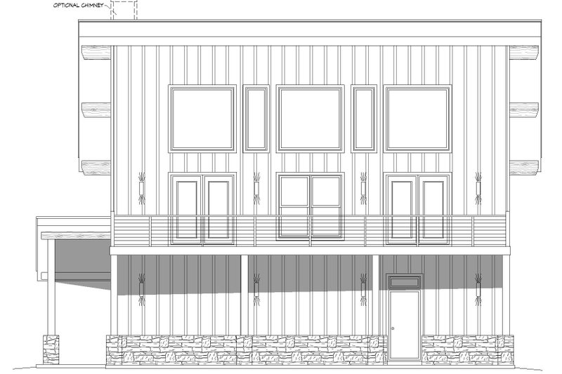 Dream House Plan - Exterior - Other Elevation 1 for Contemporary House Plan #932-893 - 3 bed, 2.5 bath